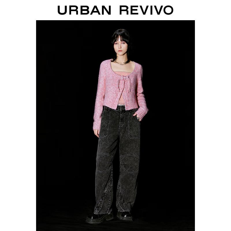 

Женский трикотажный свитер UR в новом китайском стиле с круглым вырезом M