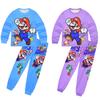 Animated Cartoon Digital Printing Spring And Autumn Models, Children'S Loungewear Long-Sleeved Pajamas Set 6074
