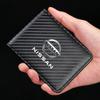 Carbon Fiber Car Driving License Protector Cover For 350z 370z Altima Armada Frontier Kicks Leaf Nismo Pulsar Qashqai