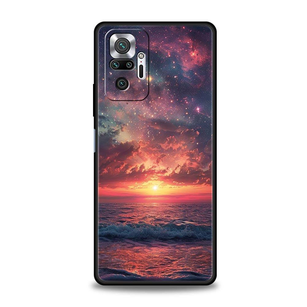 Handyhülle für Xiaomi Redmi Note 14 13 12 5G 9S 9 10 11 Pro Plus 4G 9T 14C 13C 12C 10C 9C 9A Weiche Hülle Erde Sterne Weltraum