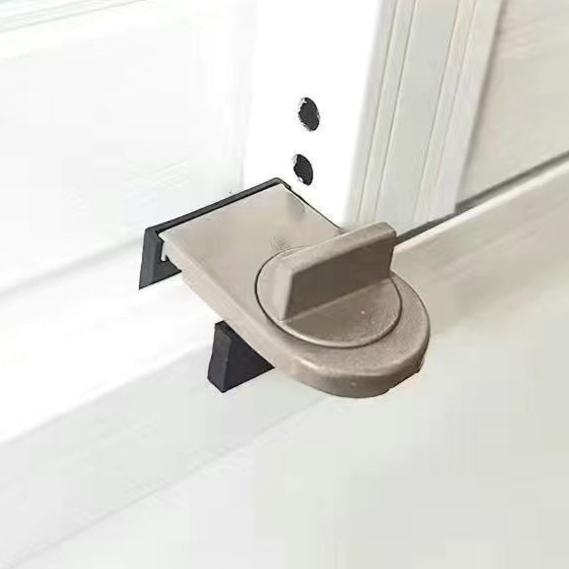 No-Drill Sliding Door Lock, Child Safety Lock for Sliding Windows, High-Rise Anti-Fall Limiter, Anti-Theft Safety Latch