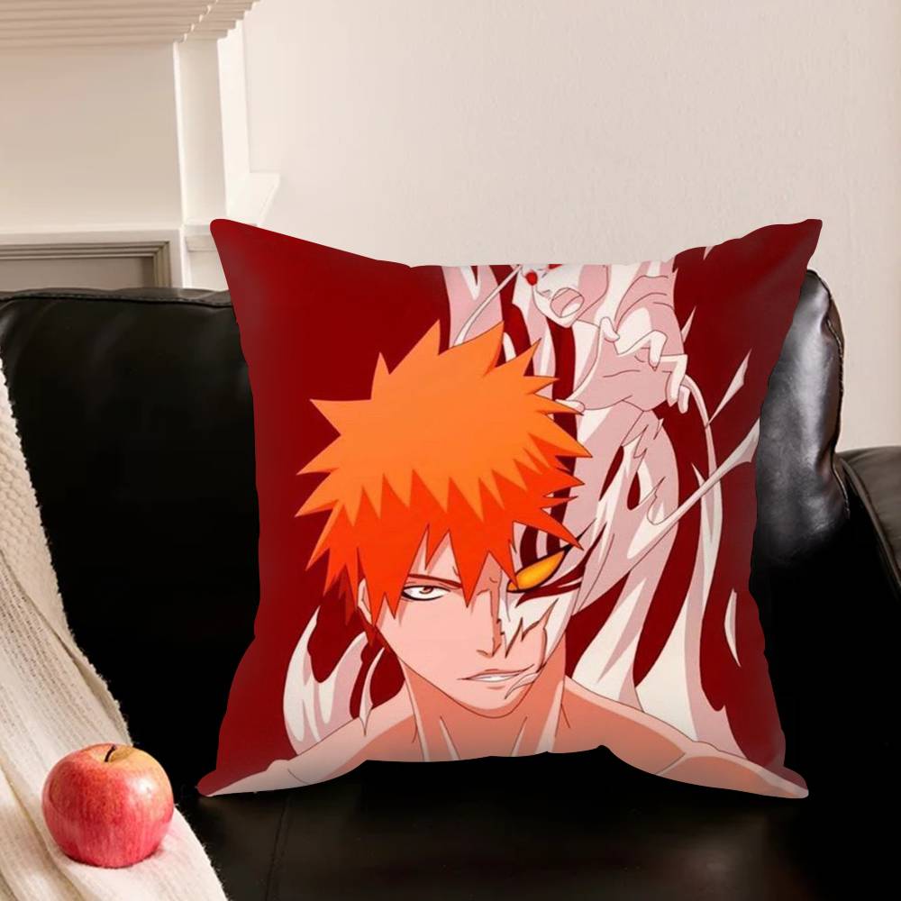B-Bleach Ichigo Kurosaki S-Sosuke Various Sizes Square Pillowcase For Car Home Bedchamber Decor