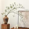 Wabi-Sabi Style Luxury Vase with Fresh-Cut Flowers & Dried Branches for Living Room Decor