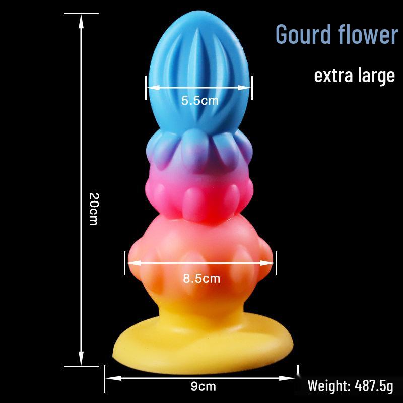 Colorful Calabash Flower Anal Plug - Unisex Self-Stimulator for Adult Intimacy