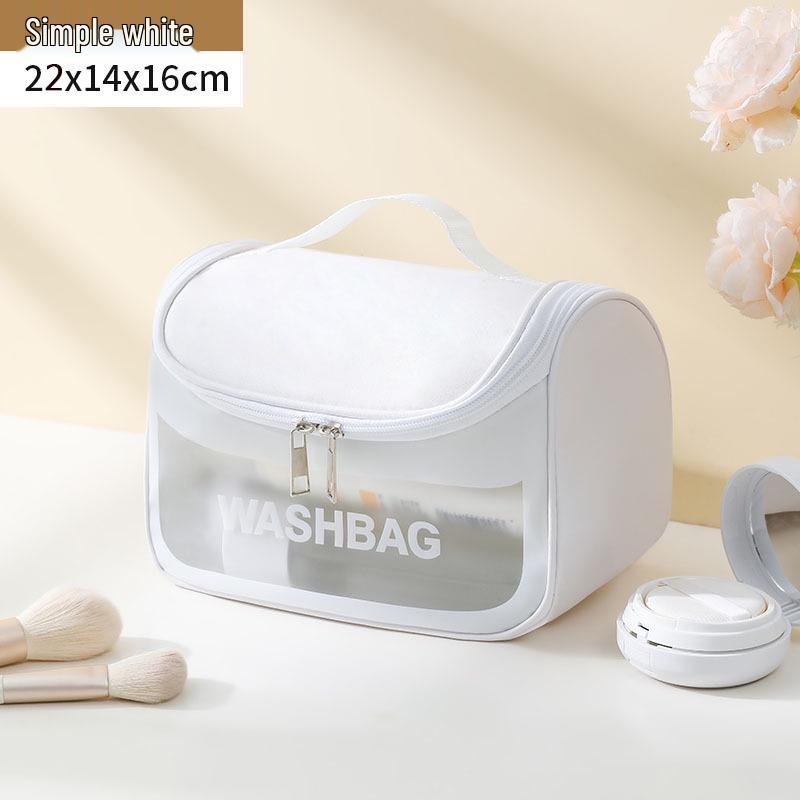 Bolsa de Maquillaje Transparente Impermeable: Organizador de Cosméticos y Neceser Portátil