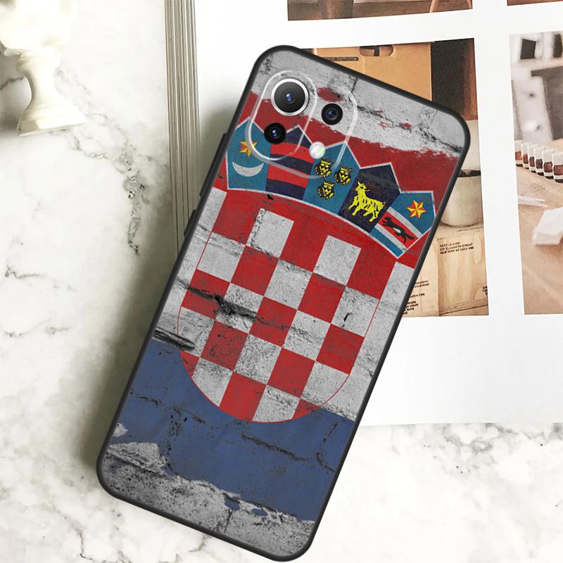 Etui z flagą Chorwacji do POCO X6 M6 Pro X5 X3 M5s F3 F5 Xiaomi 14 Ultra 12 13 Lite 11T 12T 13T Pro Pokrowiec