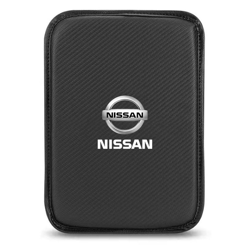 

Car Armrest Box Mats Leather Center Console Covers Accessories For Nissan Nismo Tiida Sylphy Teana X Trail T30 T32 Almera Qashqai J10 J11 Nissan чорний