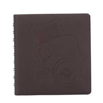 Álbum de Fotos Instantáneas de 68 Bolsillos Estuche para Fotos Almacenamiento para Película Fujifilm Instax Mini 7s 8(marrón)