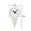 Clock Ice Cream Bedroom Minimalistic Nordic Wooden Simple Silent for Decorating