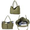 [komakusa] [Uchiwa Tote Bag for Everyday Use] Designed to fit a fan perfectly, this large-capacity tote bag features a zipper and multi-functional poc