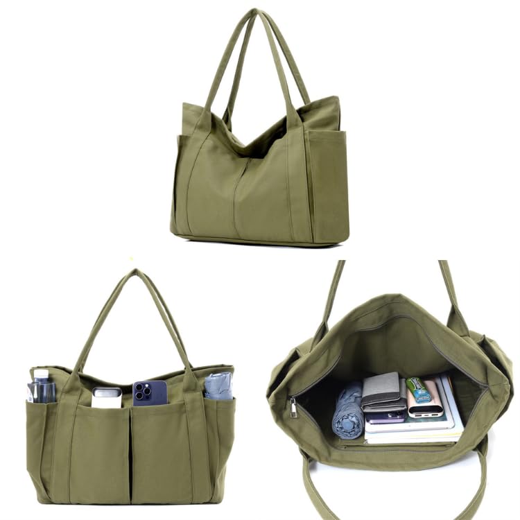 [komakusa] [Uchiwa Tote Bag for Everyday Use] Designed to fit a fan perfectly, this large-capacity tote bag features a zipper and multi-functional poc