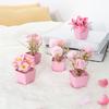 1PC Mini Office Decor Home Decoration Artistic Simulated Potted Plants Photography Prop Artificial Plant Scenery Party