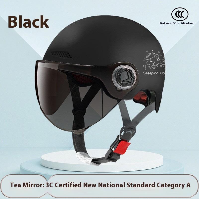 

Электромобиль, Мотоцикл, Женский летний электромобиль, Полушлем, Мужской всесезонный универсальный защитный шлем