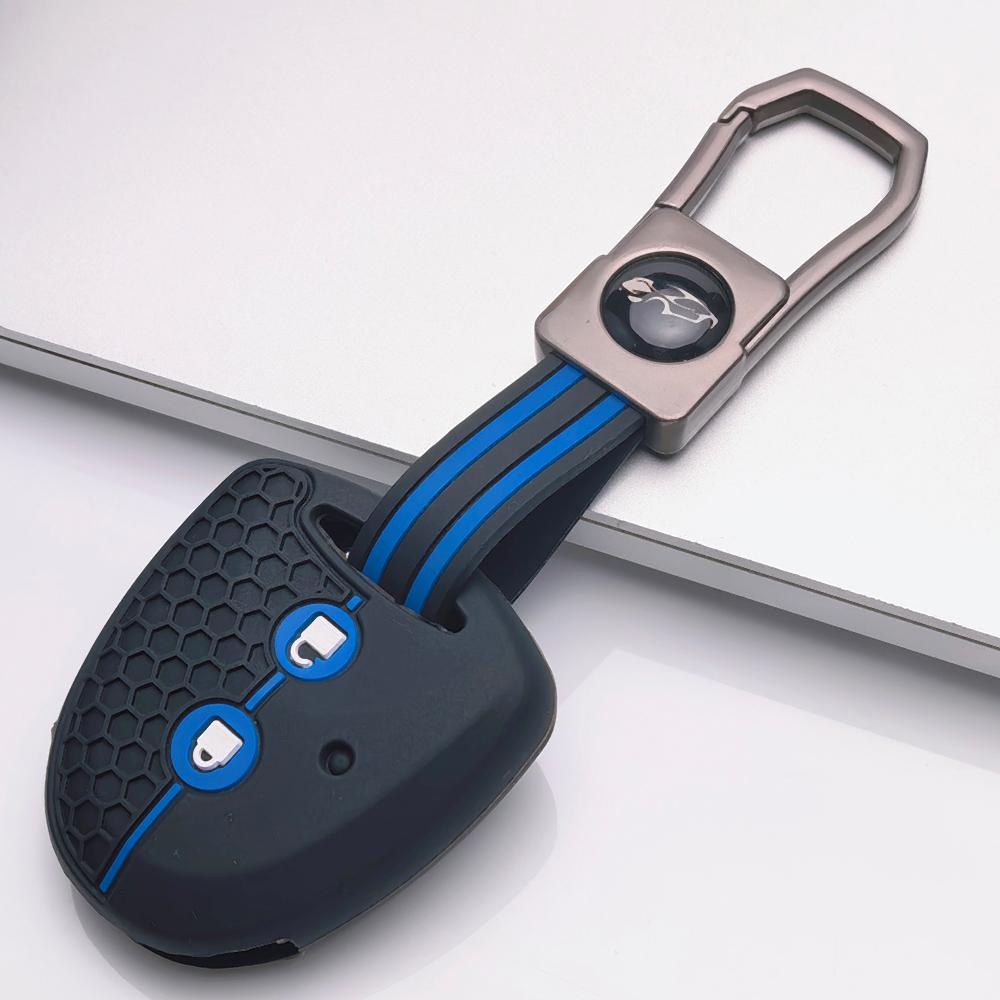 Key Case Cover for Toyota Grand New Avanza Xenia PERODUA Alza Myvi Axia with Keychain Anti-Scratch Guard Shockproof Protection Soft Grip Texture