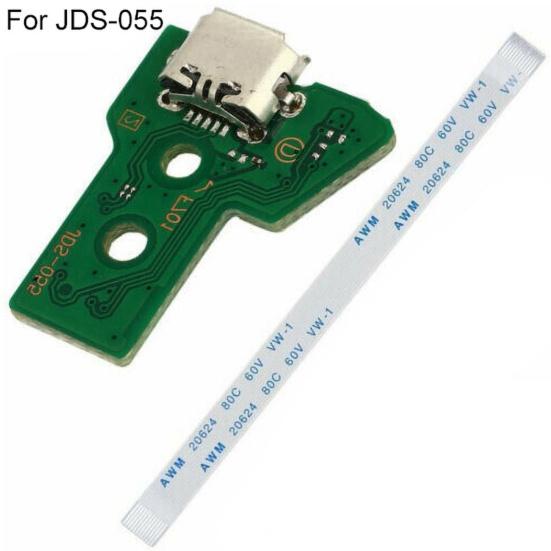 Charging Port Board Lightweight Precise 12Pin Flex Cable USB Charging Port Socket Board for Sony for PS4 JDS-030/JDS-040/JDS-055