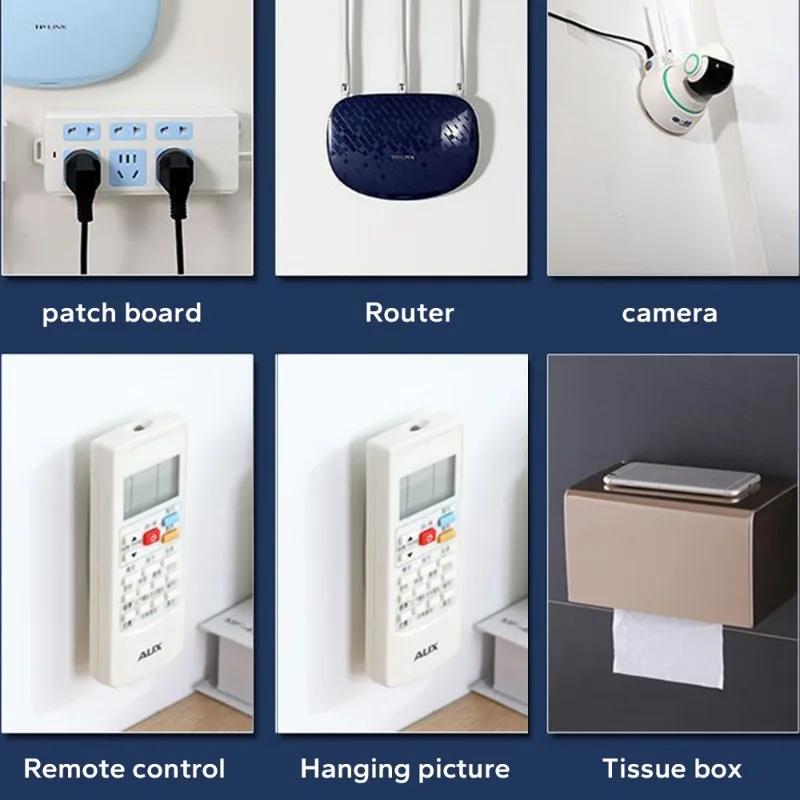 Ganci da parete biadesivi Appendiabiti Forte ventosa trasparente Ganci a ventosa Cucina Bagno Portaoggetti per prese di corrente