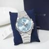 Casio EDIFICE 30m Water Resistant Quartz Movement Stainless Steel Strap Watch Unisex Blue Dial EFV-650D-2BV