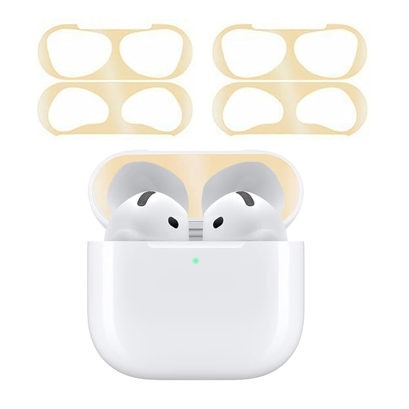 

[2024 Enhanced version] ILYAML for AirPods 4 dust guard air pods for 4 guard cover Failure prevention adsorption dust rubbish metal Intrusion