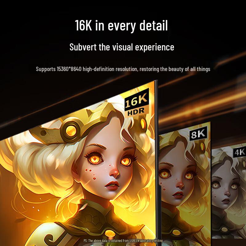 UGREEN DisplayPort 2.1 Kabel (8K/16K, 80 Gbit/s)