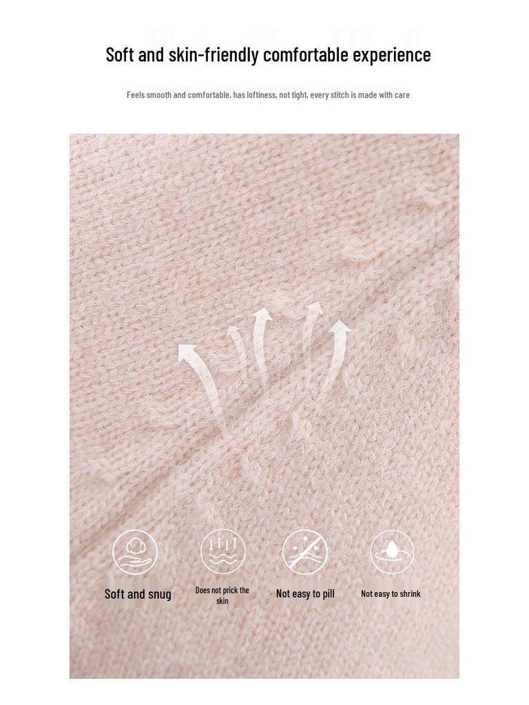 Girls' Fashionable Knitted Half-High Neck Sweater - Autumn/Winter Style, Thickened Base Top for Medium and Large Children