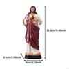Sacred Heart Jesus Statue Figurine Decorative Resin for Home Altar Decor Bedroom Desk