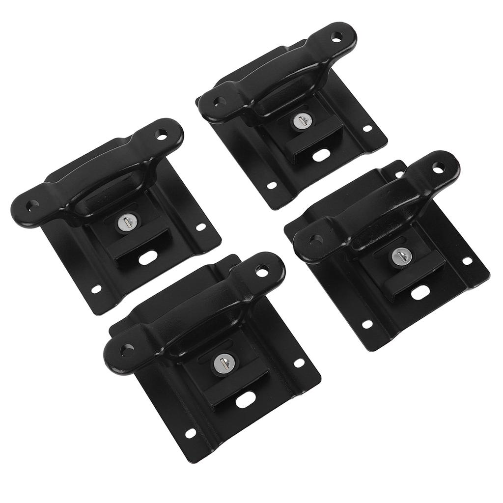 4 Pcs Truck Bed Tie Down Anchors with Plates Alloy Steel Secure Fastening Point FL3Z 99000A64 B for Raptor 2015 To 2025