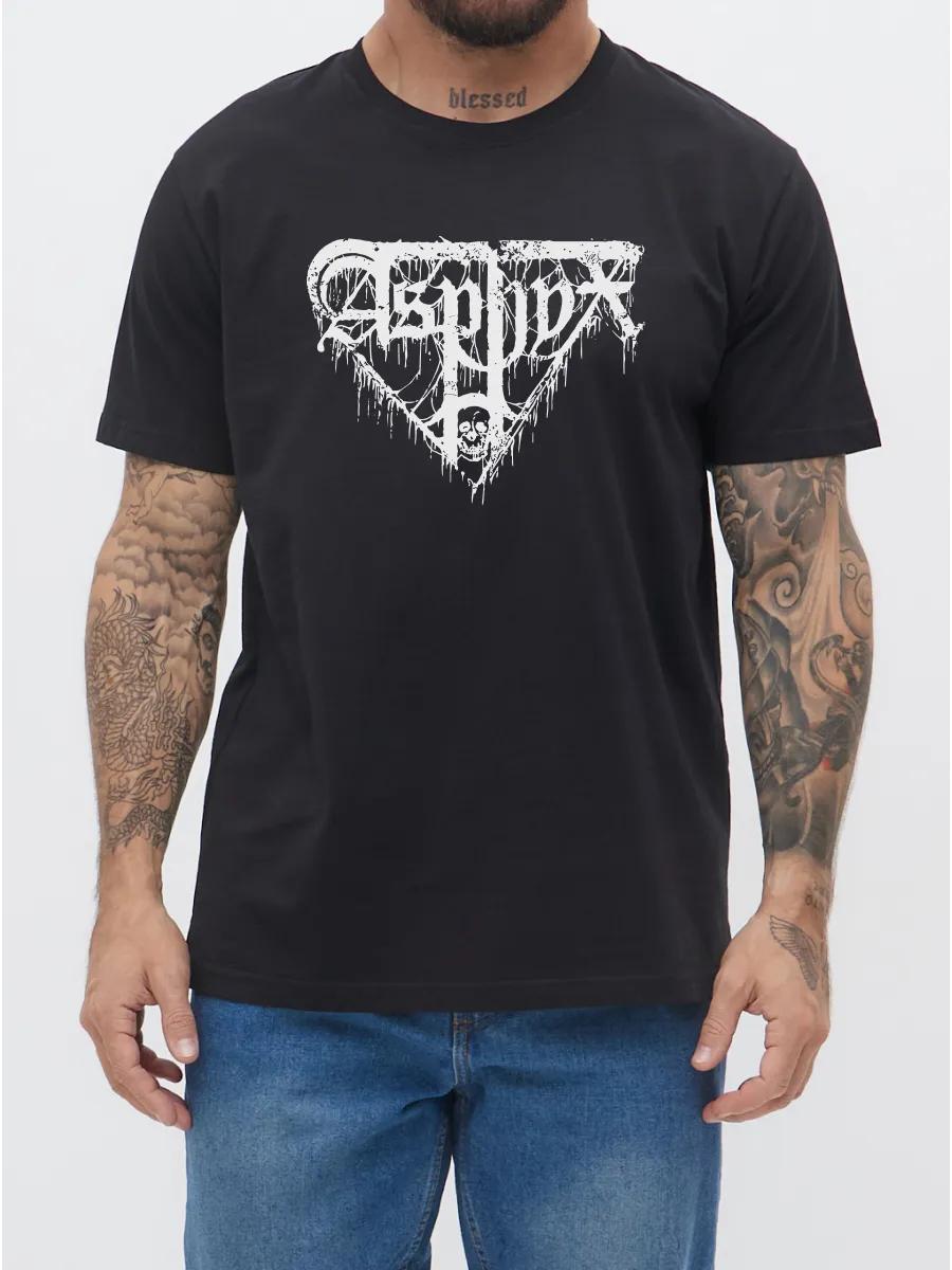 Черная металлическая футболка Asphyx S