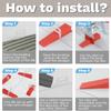 Tile Leveler Auxiliary Cross Card Floor Tiling Tile Leveler Leaving Seam Card Base 0.35mm0.5mm Leveler Base Construction Tools