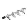 Metal T-piece Splitter Valves Aquarium Hose 4/6mm 4 Pcs