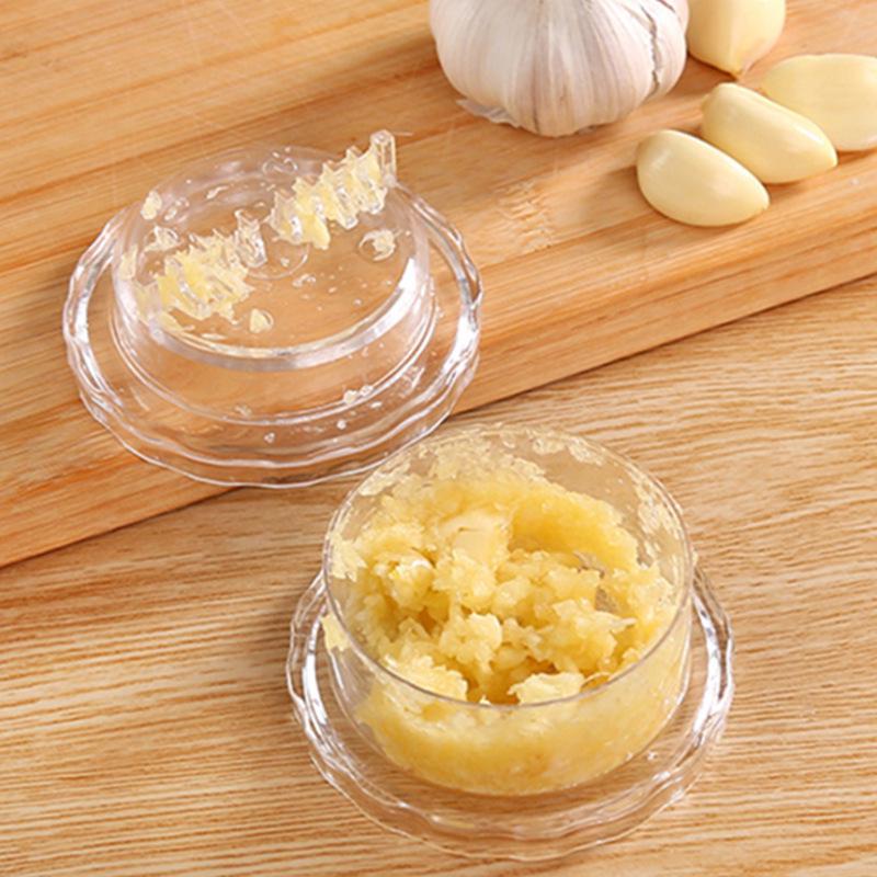 Rotating Garlic Grinder & Peeler Set for Home Kitchen