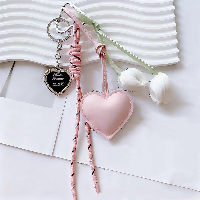 Bag Charm Fashion Charm Tassel Love Pendant Handmade Creative Tulip Flower Bow Cute Bowknot Bag
