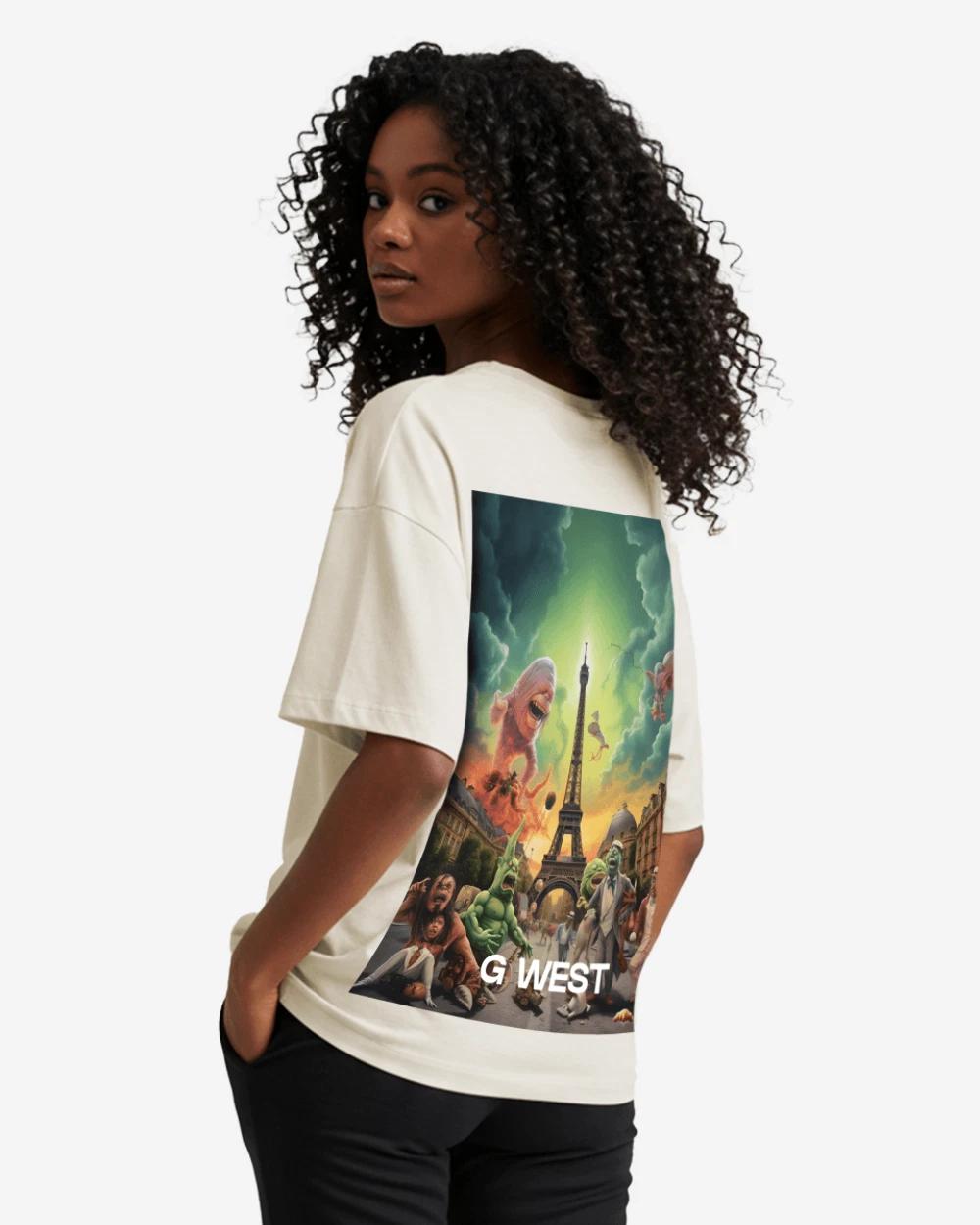 G West In Paris Oversized T-Shirt - WOMEN S