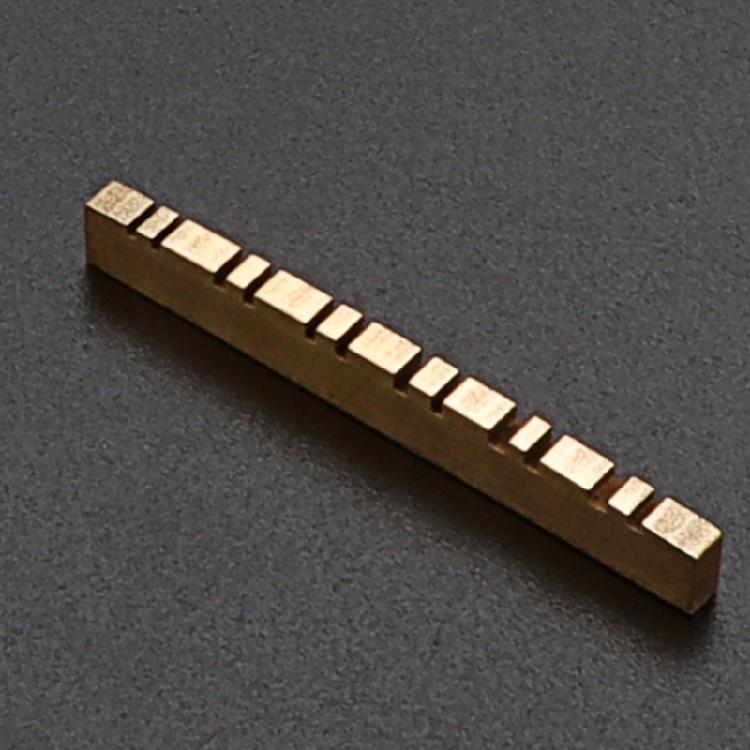 Pre-Slotted Guitar Nuts Slotted Brass Nut Saddle for 12 String Electric Guitar