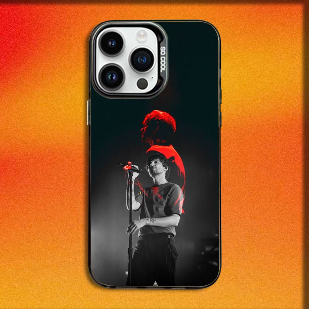 Singer L-Louis T-Tomlinson Phone Case For iPhone 16,15,14,13,12,11,Mini,Pro,E,MAX Black Candy Matte Shockproof Cover