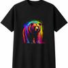 Neon Bear Wildlife Mens Womens T-Shirt Animal Unisex Novelty Gift Tee Funny
