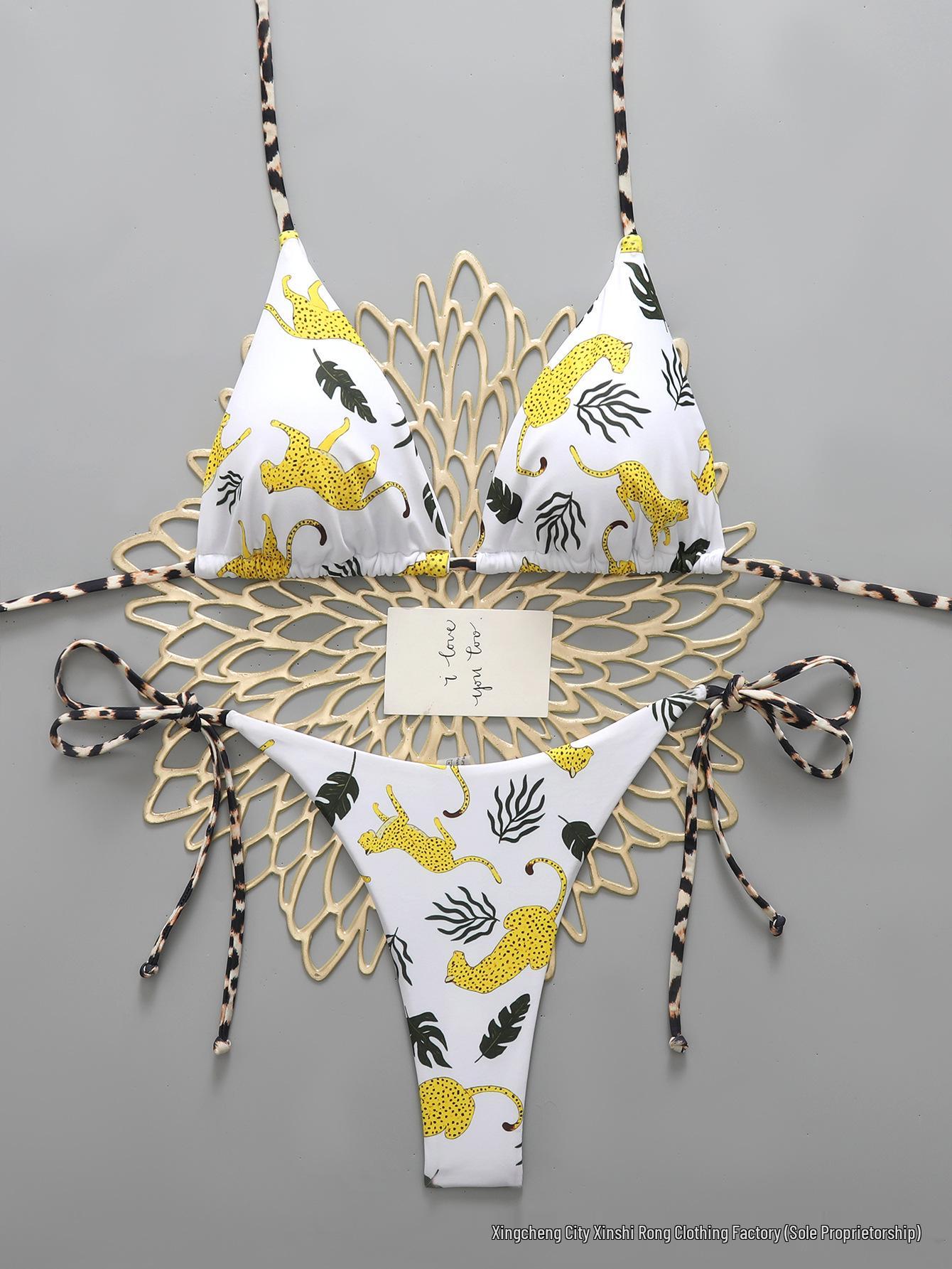 2026 Европейский и Американский Женский Сексуальный Повседневный Пляжный Бикини-Тонга Extra Small