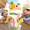 100 Disposable Ice Popsicle Bags Free Freezer Tubes With Zip Seals Snacks,Yogurt Sticks,Ice Candy Pops Comes and Funnel 7.5x2in