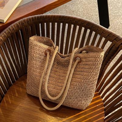 Woven Handbag Seaside Holiday Travel Beach Bag Women's Shoulder Bag