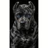 2D Flat Printing Latest Creative Majestic Big Dog Diamond Painting Kit, Round Drill Diamond Painting Art, DIY Full Drill Canvas, Diamond Art Painting 
