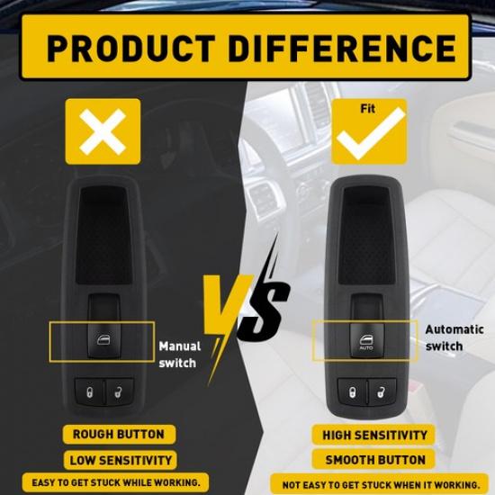 Right Power Window 68021708AD Switch Passenger Side Fit 1500 2500 Dodge 3500 Ram