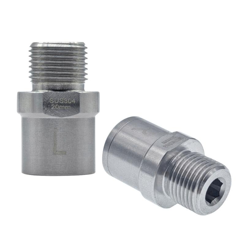 1Pair Bicycles Pedals Adapter Stainless Steels Bicycles Pedals Extender Bike Pedals Extenders Adapters Easy To Install