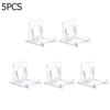 2/5/10/20pc Mini Display Stand Clear Acrylic Display Easels Adjustable Plate Holder Stand Picture Frames Rack Wedding Home Decor Cup Holders 5