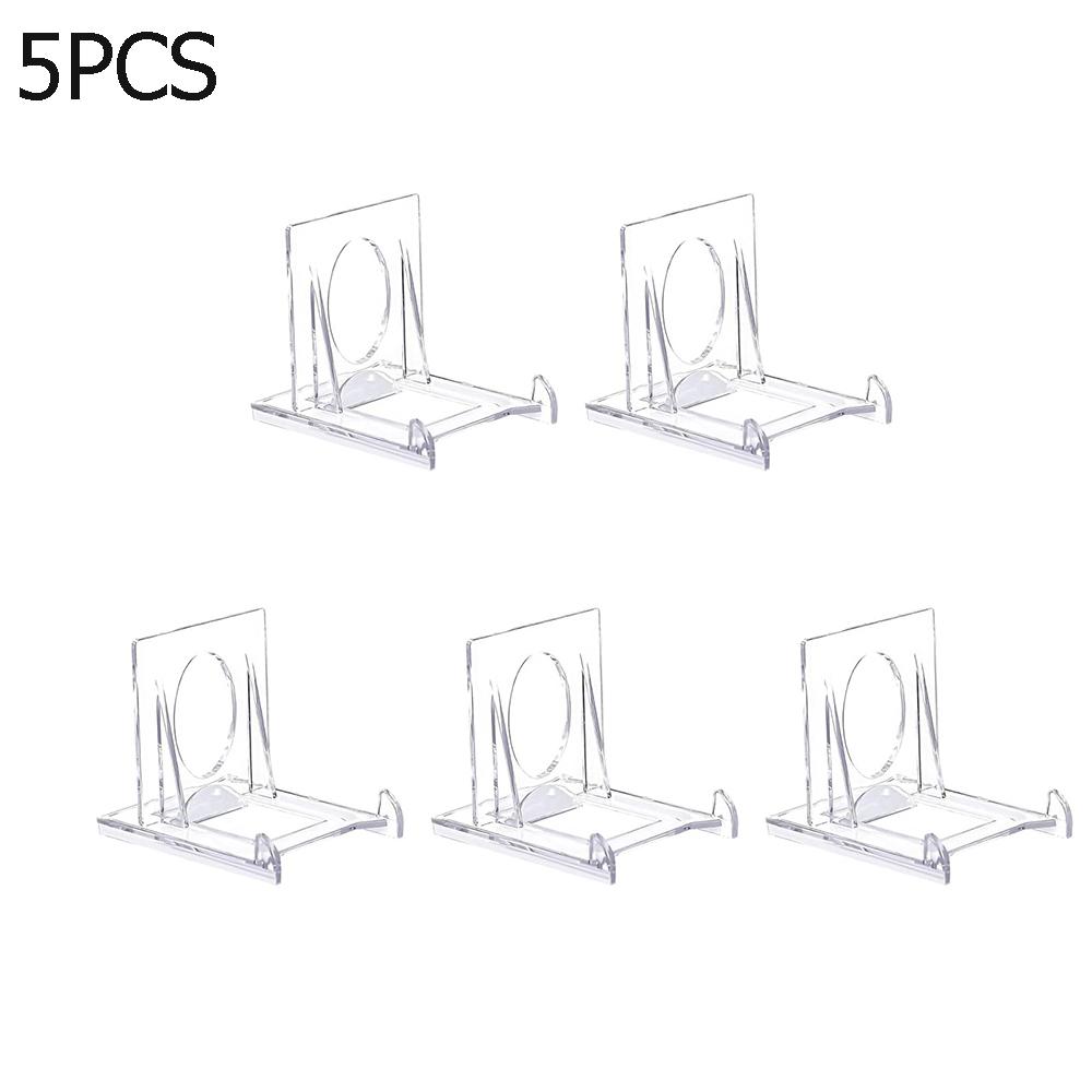 2/5/10/20pc Mini Display Stand Clear Acrylic Display Easels Adjustable Plate Holder Stand Picture Frames Rack Wedding Home Decor Cup Holders 5