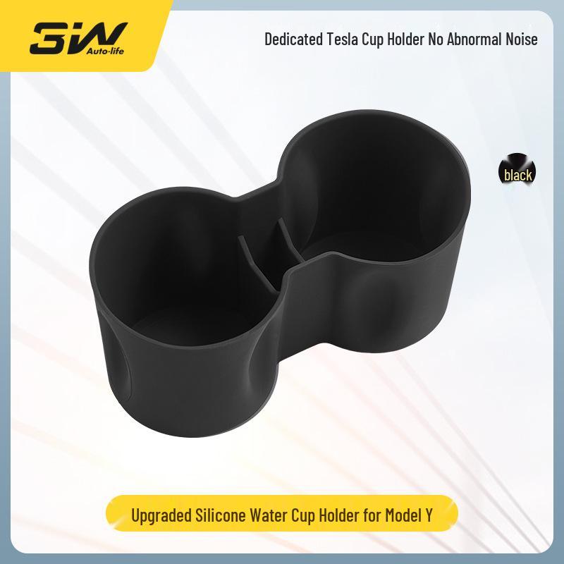 Tesla Model Y/3/S/X Center Console Silicone Cup Holder Coaster