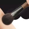 Pro Cheek Blush Brush Round Goat Hair Powder Makeup Brush with Walnut Wood Handle