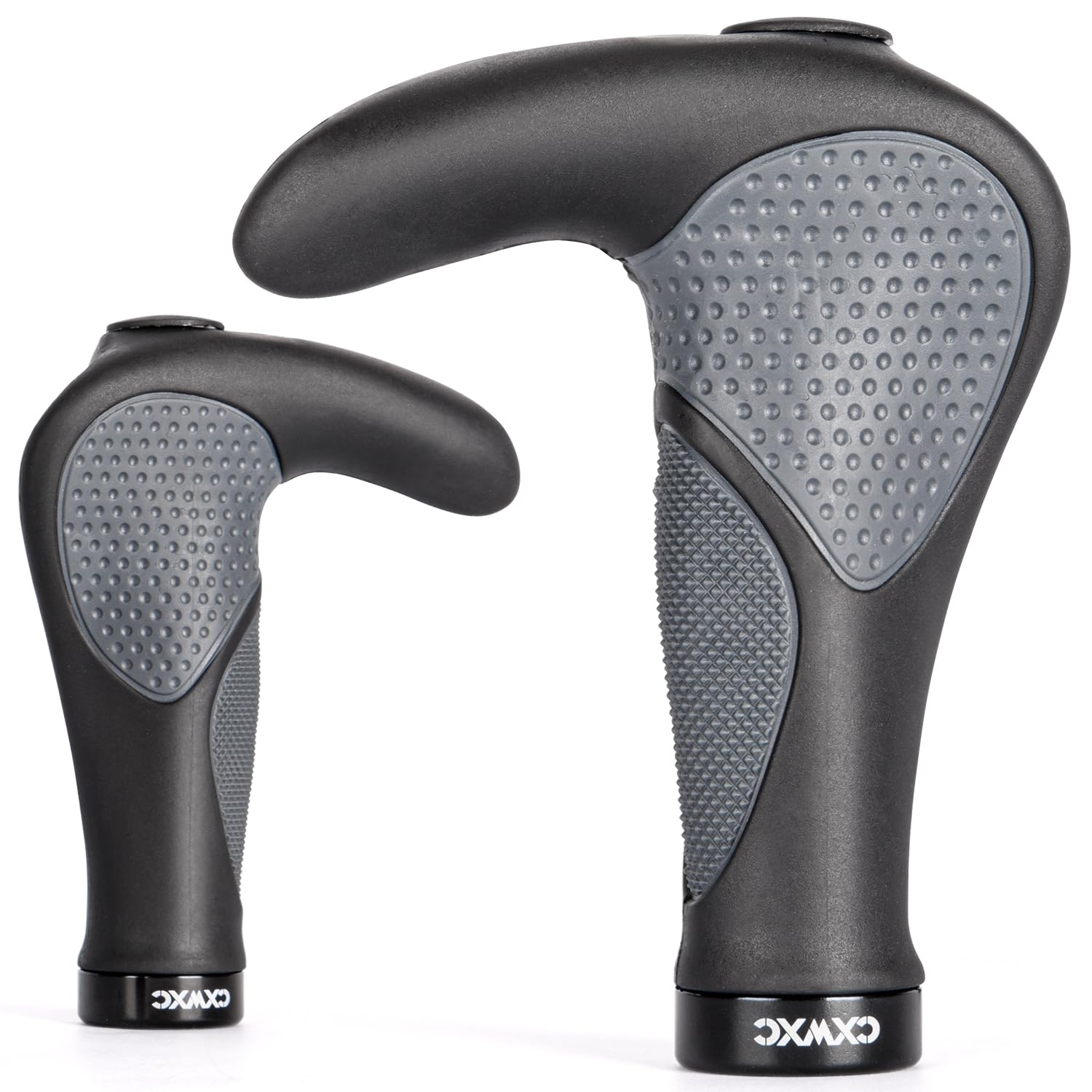 

CXWXC Bicycle Ergonomic Handlebar Cow Shock Fatigue Easy Installation Grips, Horn, Absorbing, Reducing, Non-Slip, Durable, (VLG-1185AD3)