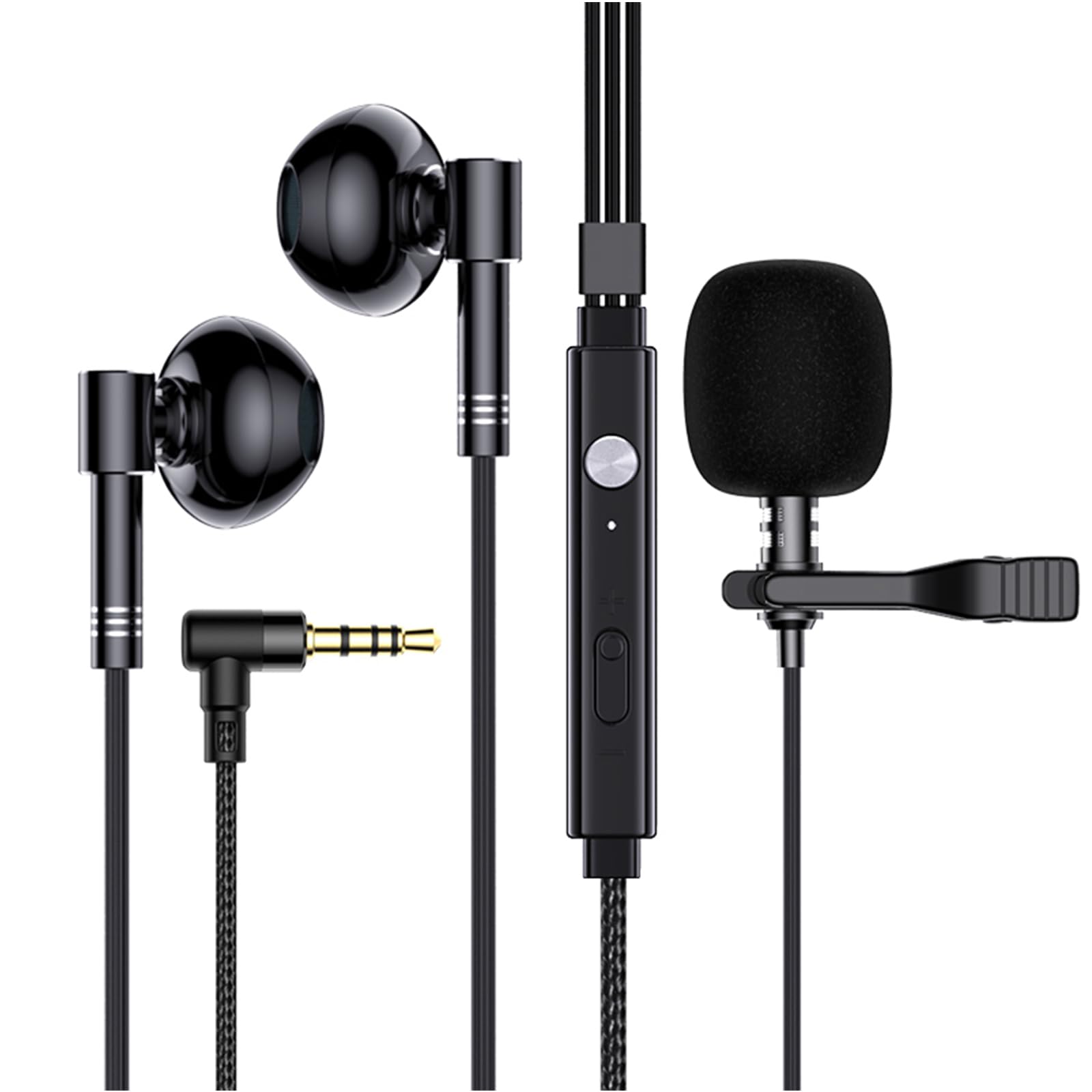 

[Новый] Проводная игровая гарнитура с микрофоном, 3,5 мм 4-контактный L-образный штекер, микрофон-клипса, функция ответа/завершения вызова, регулятор громкости, совместима с PS4,