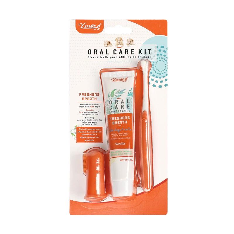 Pet Toothbrush & Toothpaste Set: Cat & Dog Oral Care Kit