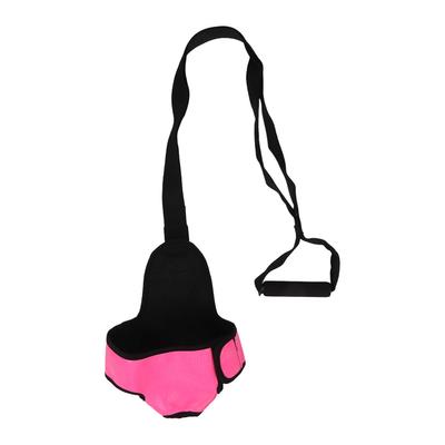 Popruh na protažení chodidel Nastavitelný Relaxační svaly Elastický Prodyšný Růžově červený Popruh na protažení nohou pro fasciitidu