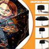 Custom Name Personalized Horror Theme Chucky Print Umbrella, Auto Open Close, 8‑Rib Sturdy Frame, Commute Camping Hiking Use, Birthday Gift